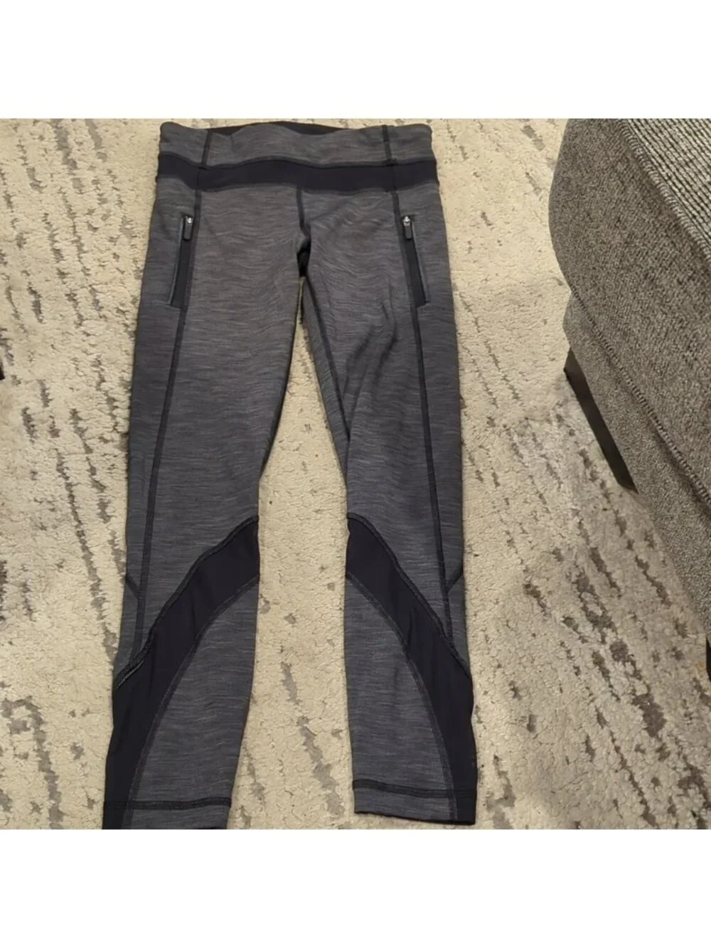 Lululemon Inspire Tight II Heathered Black / Heathered Black